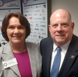 Linda Houk, ISS CEO, and Maryland Governor Larry Hogan