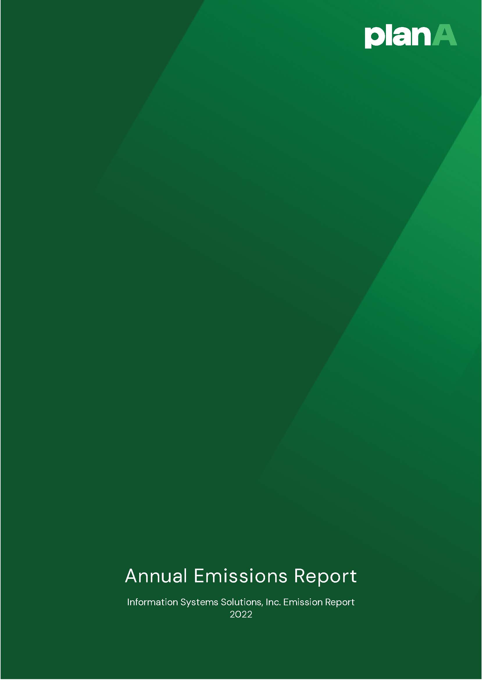 Going Greener - Tracking our Annual Emissions